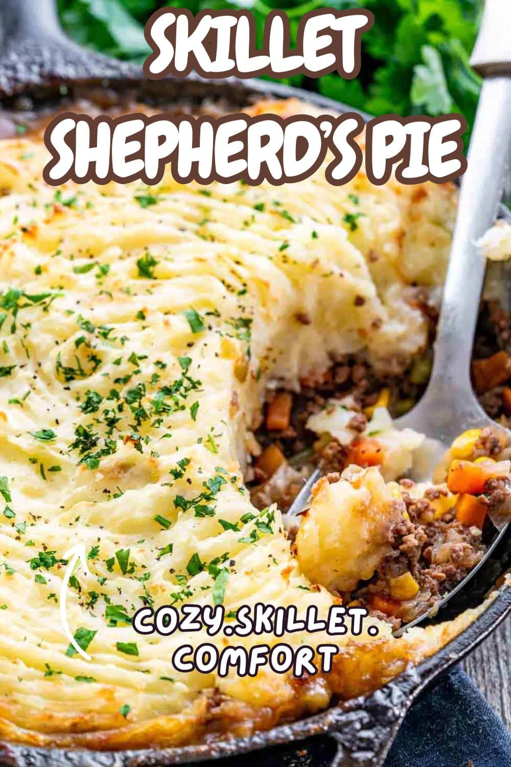 pin for skillet shepherd's pie.