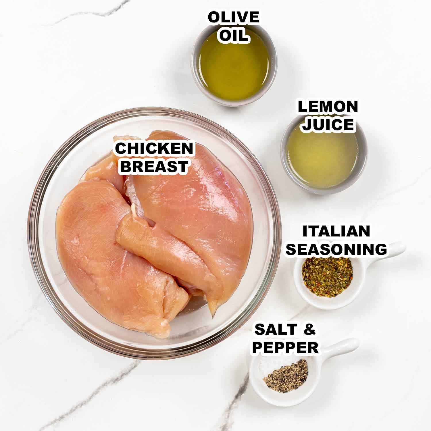 ingredients needed to make grilled chicken sandwich.
