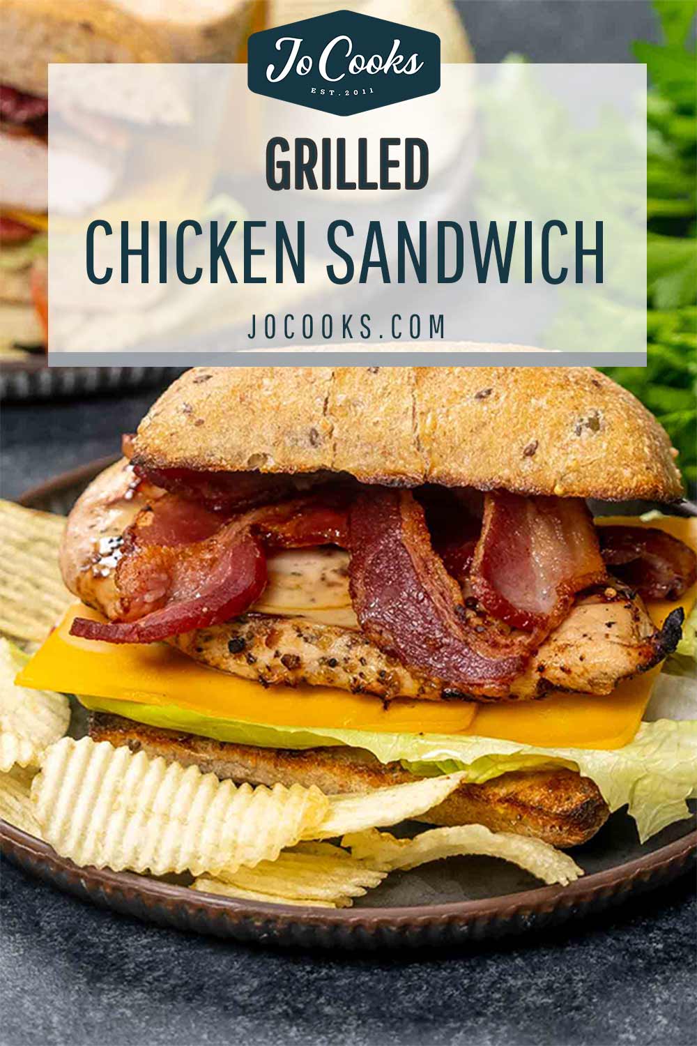 pin for grilled chicken sandwich.