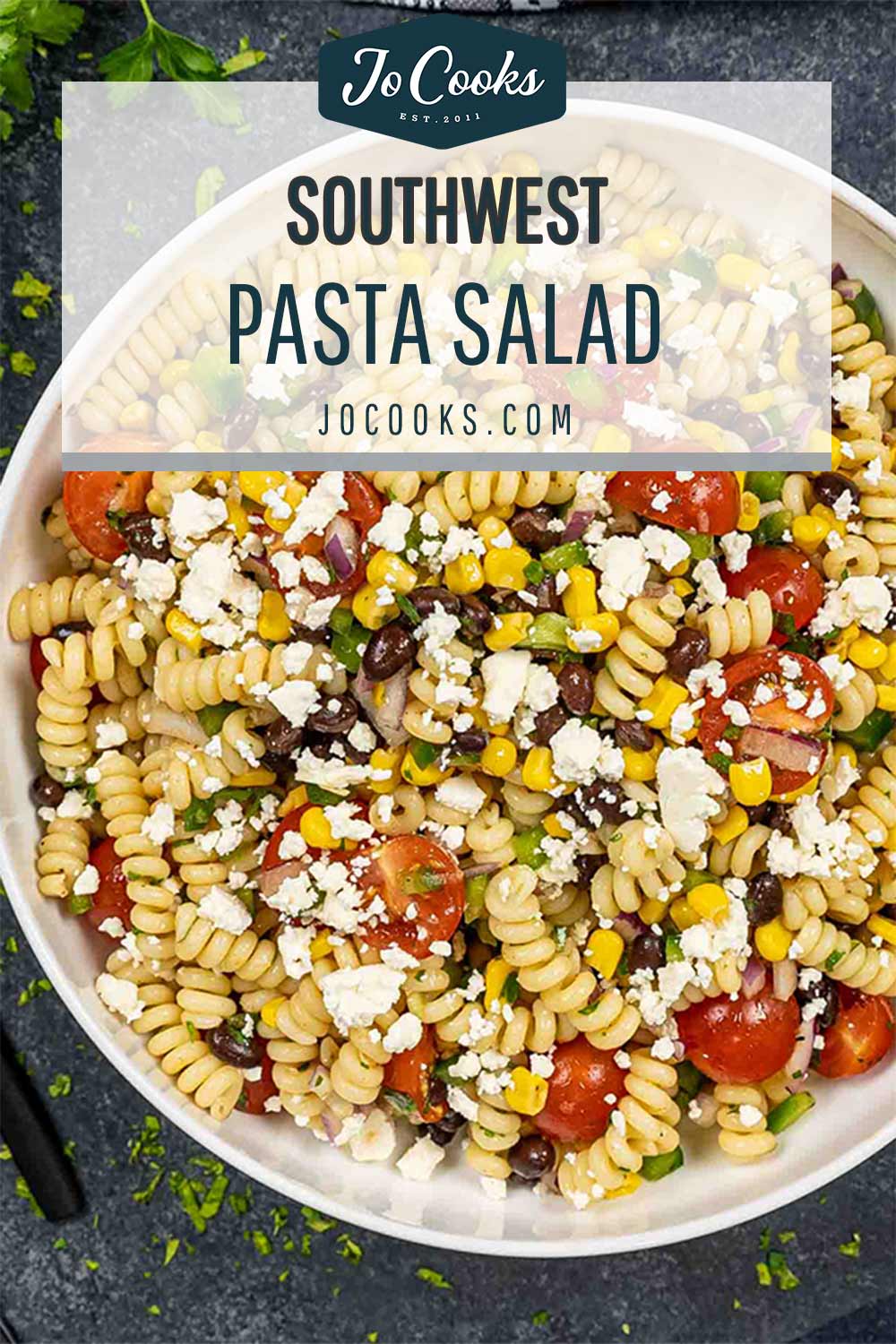 pin for southwest pasta salad.