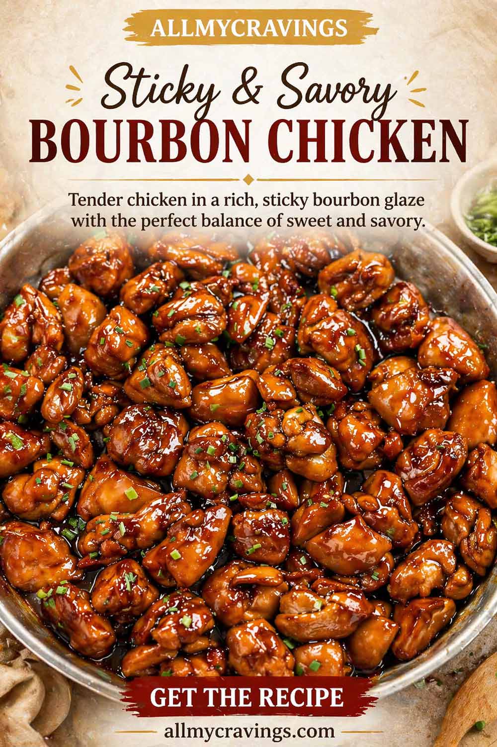 pin for bourbon chicken.