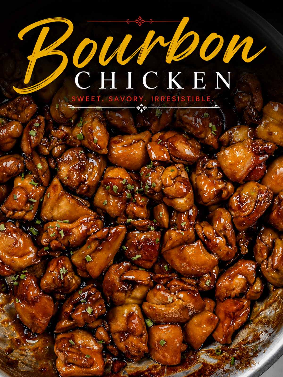 pin for bourbon chicken.