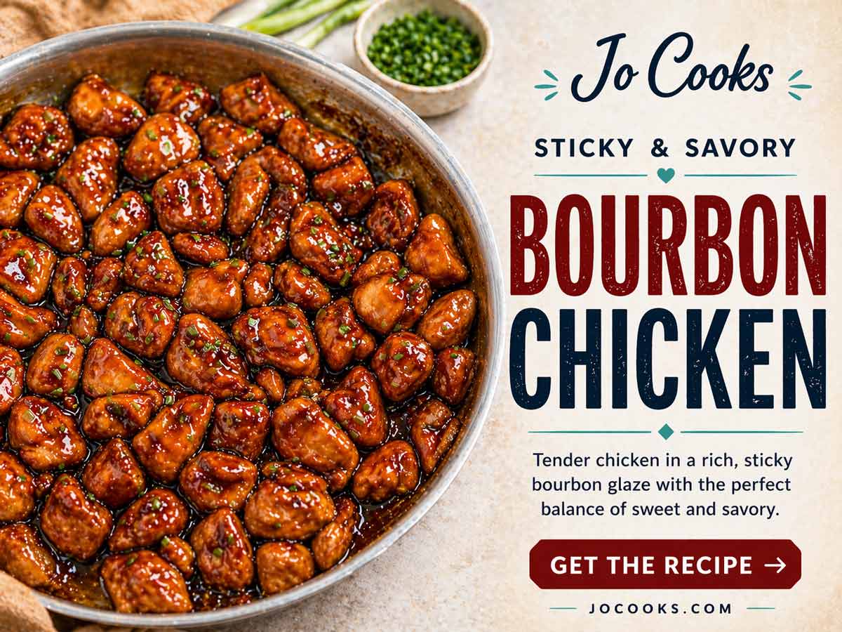 Better Than The Mall Bourbon Chicken - Jo Cooks