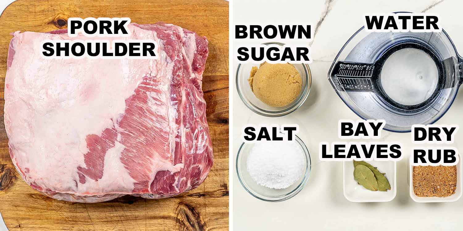 ingredients needed to make pulled pork.