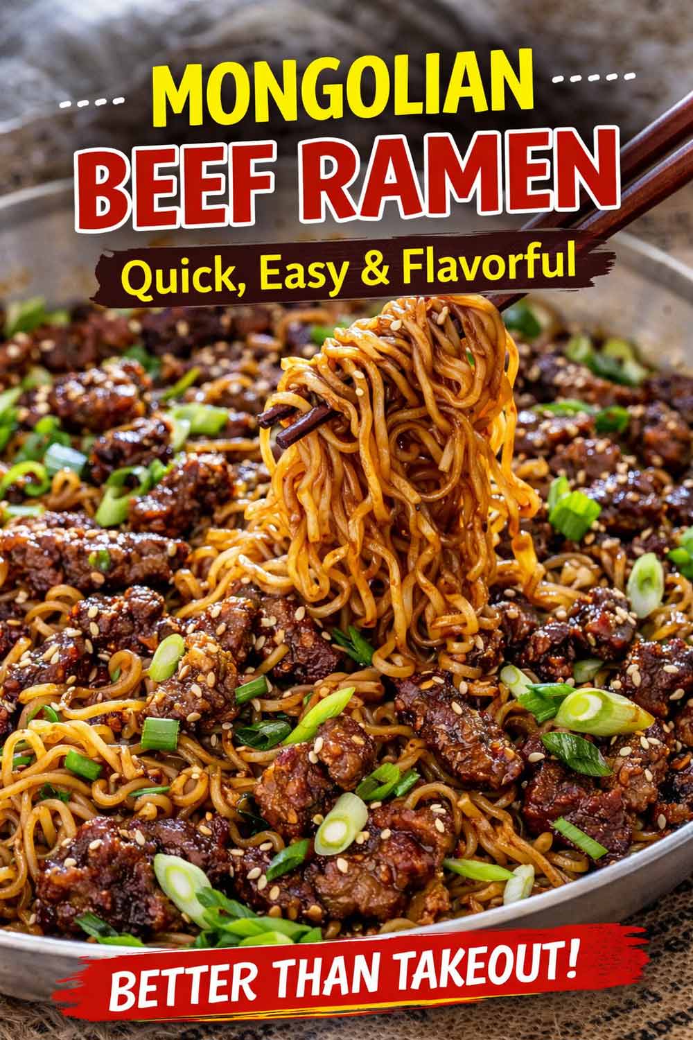 pin for mongolian beef ramen.