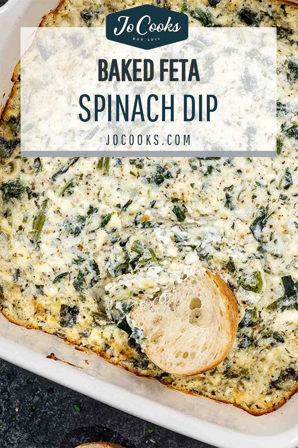 pin for baked feta spinach dip.