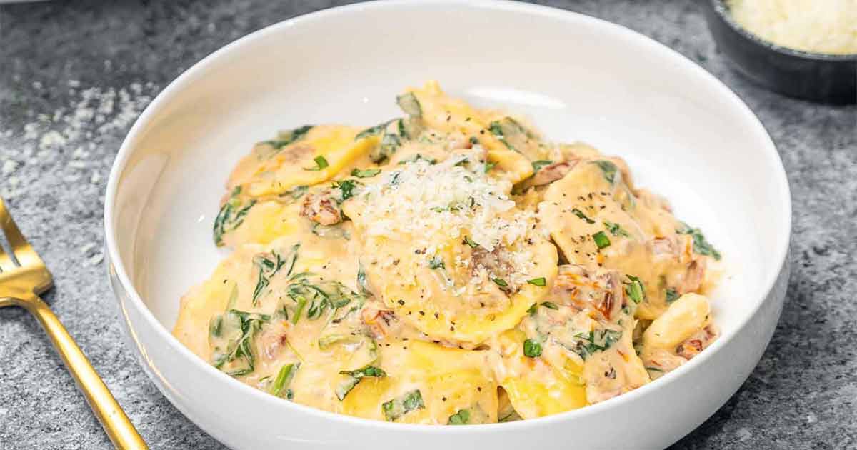 Creamy Ravioli - Jo Cooks