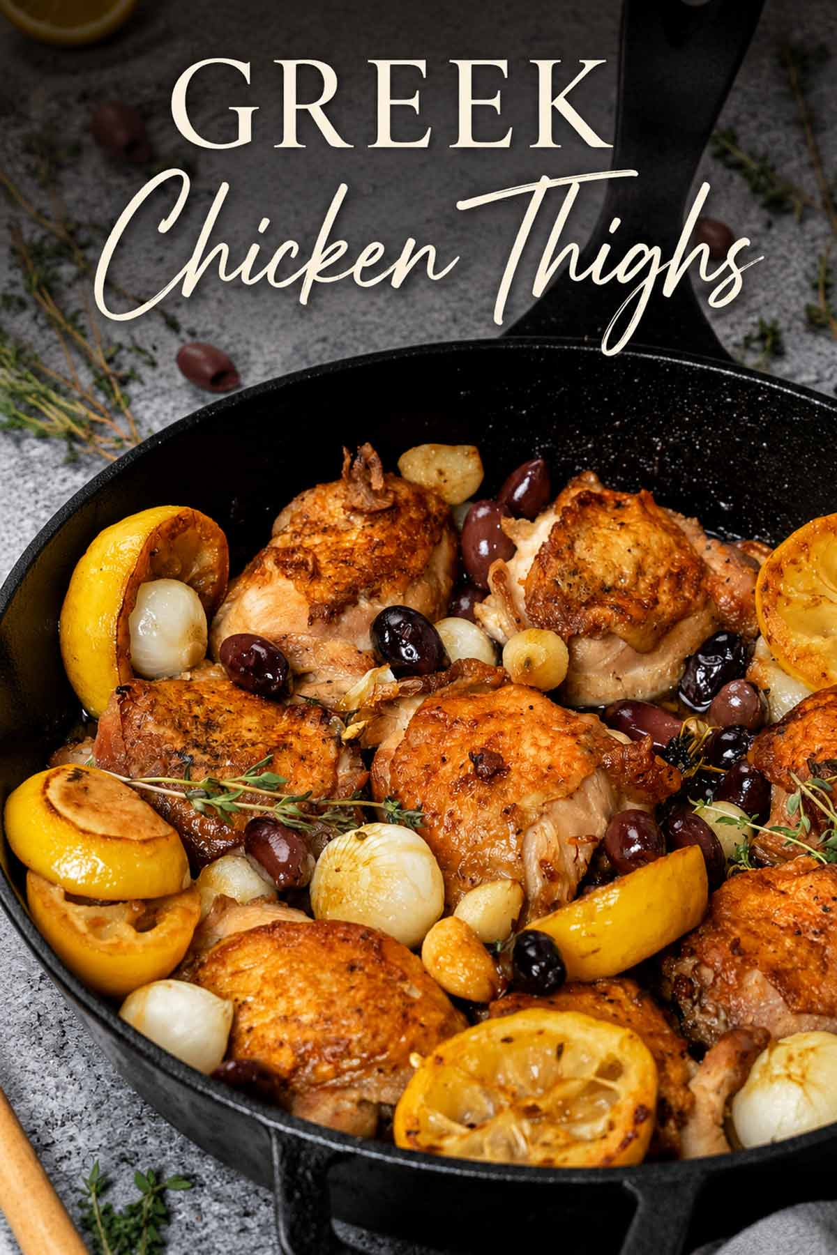 pin for greek chicken thighs.