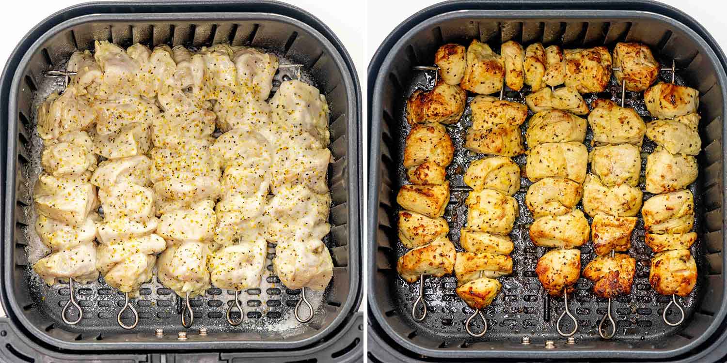 Air Fryer Garlic Parmesan Chicken Skewers - Chefjar