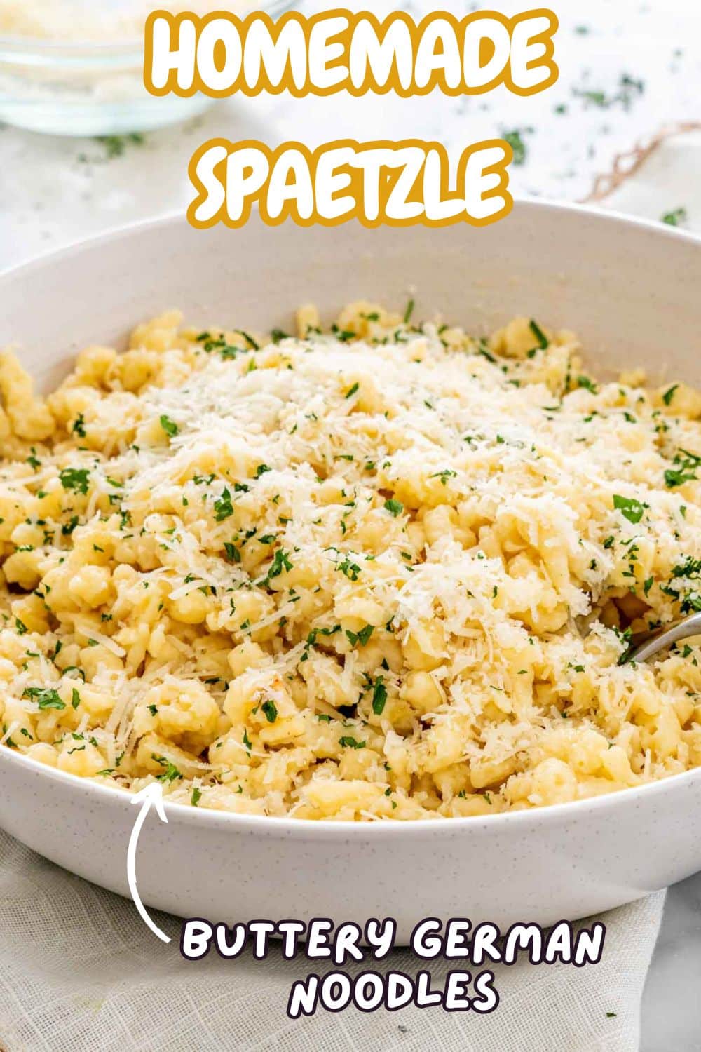 pin for homemade spaetzle.