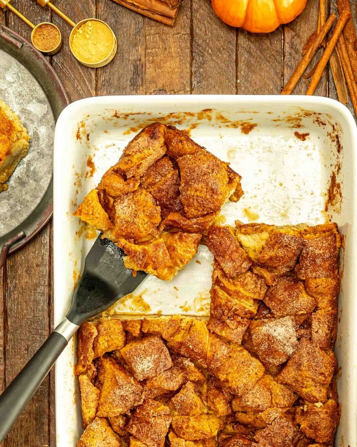 Pumpkin Bread Pudding - Jo Cooks