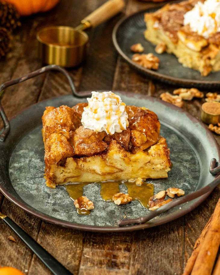 Pumpkin Bread Pudding - Jo Cooks
