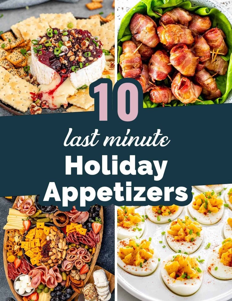 pin for last minute holiday appetizers.