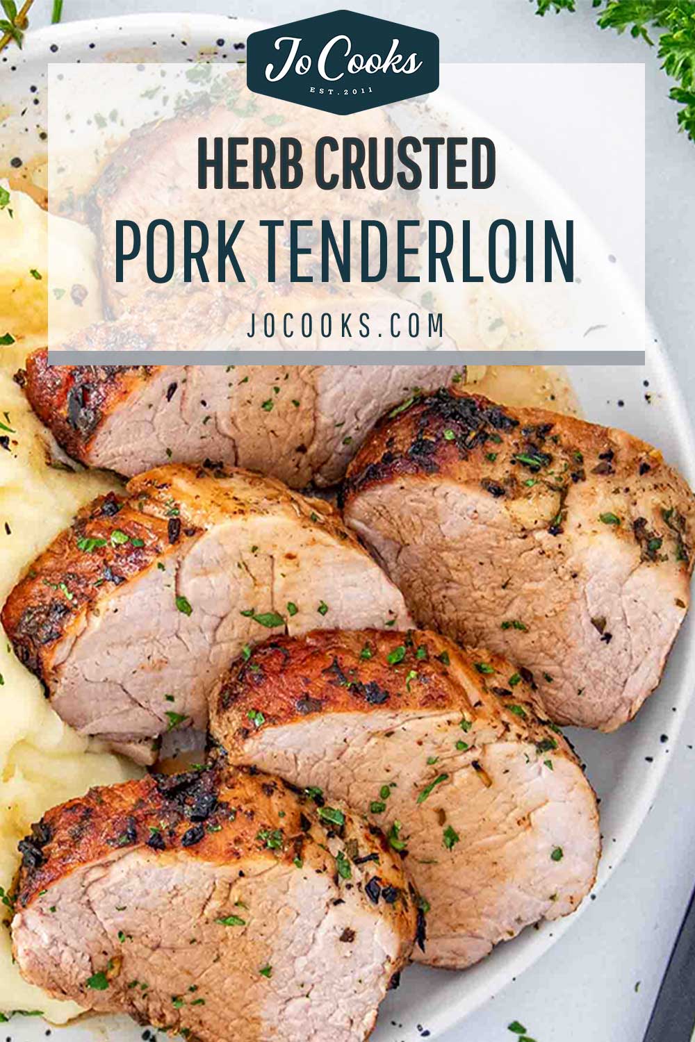 pin for herb crusted pork tenderloin.