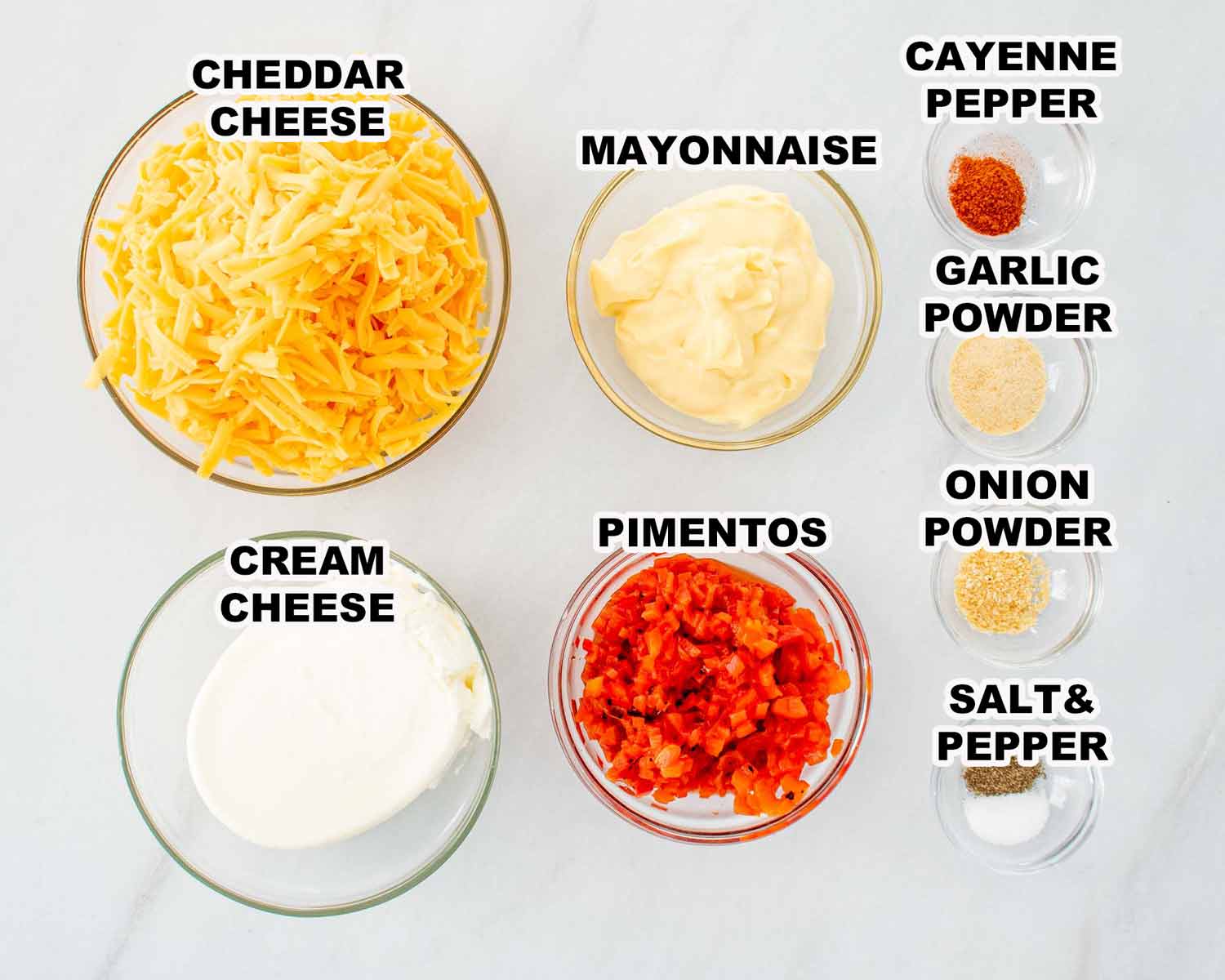 ingredients needed to make pimentos.