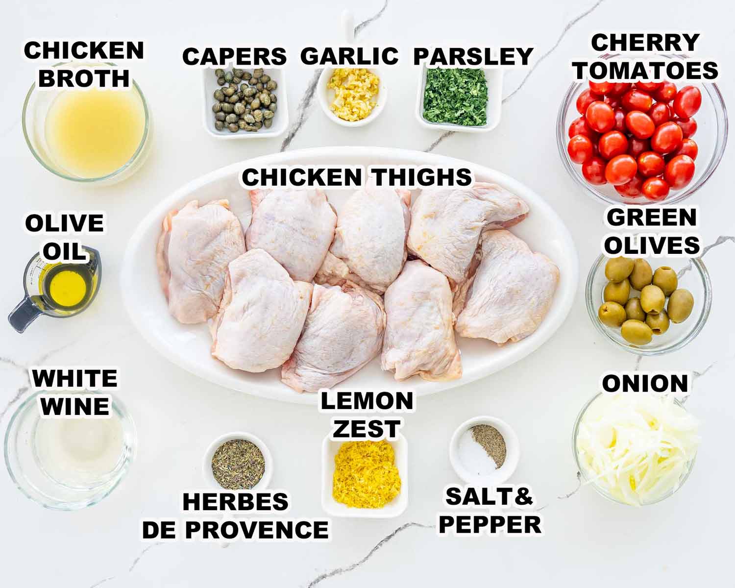 ingredients needed to make chicken provencal.