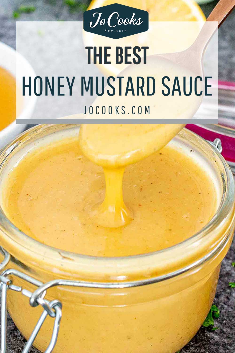 pin for honey mustard sauce.
