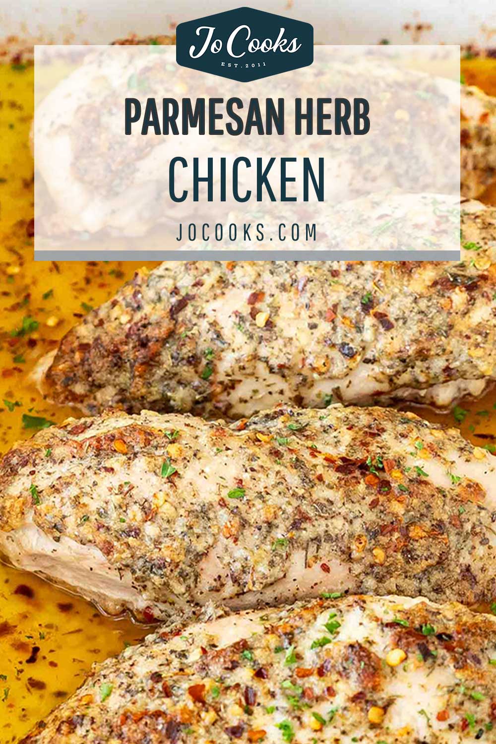 pin for parmesan herb chicken.