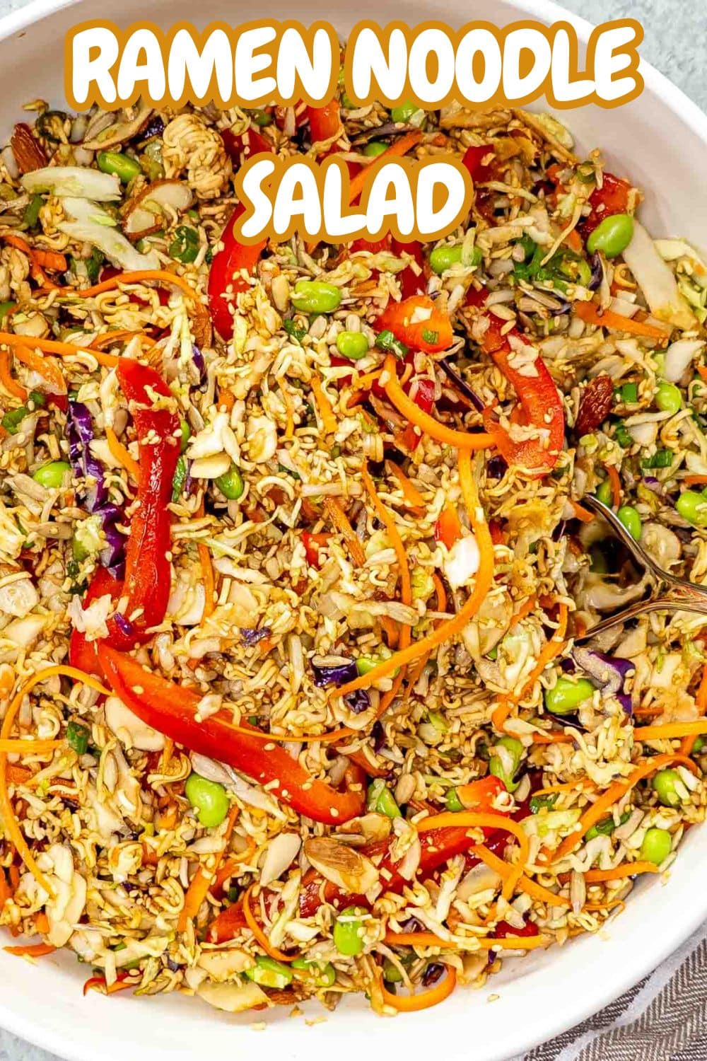 pin for ramen noodle salad.