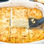 butter swim biscuits in a pan fresh out of the oven.