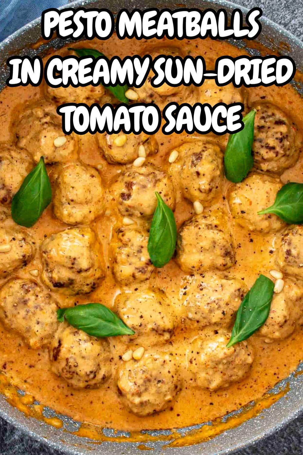 pin for pesto meatballs.