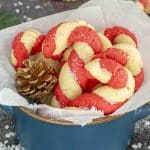 candy cake cookies in a tin box.