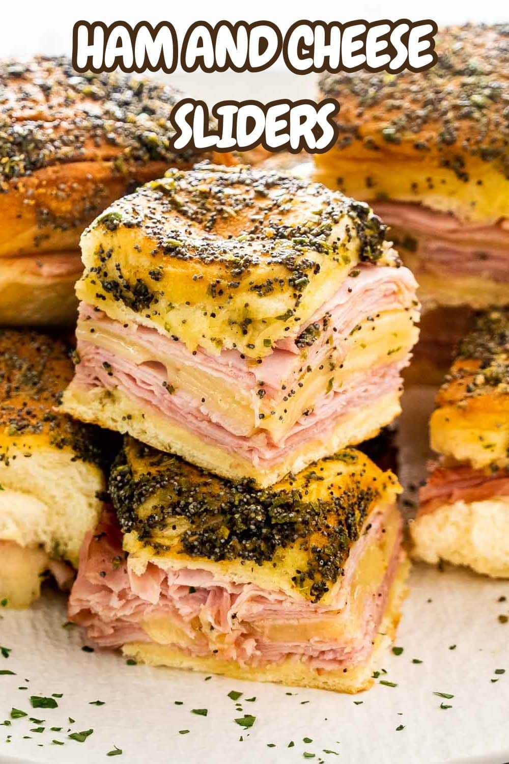 pin for ham and cheese sliders.
