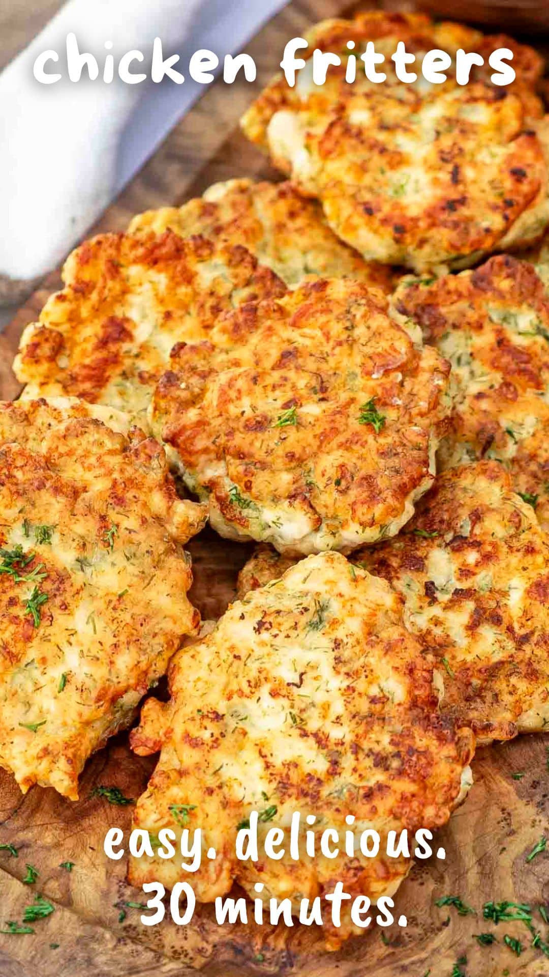 pin for chicken fritters.