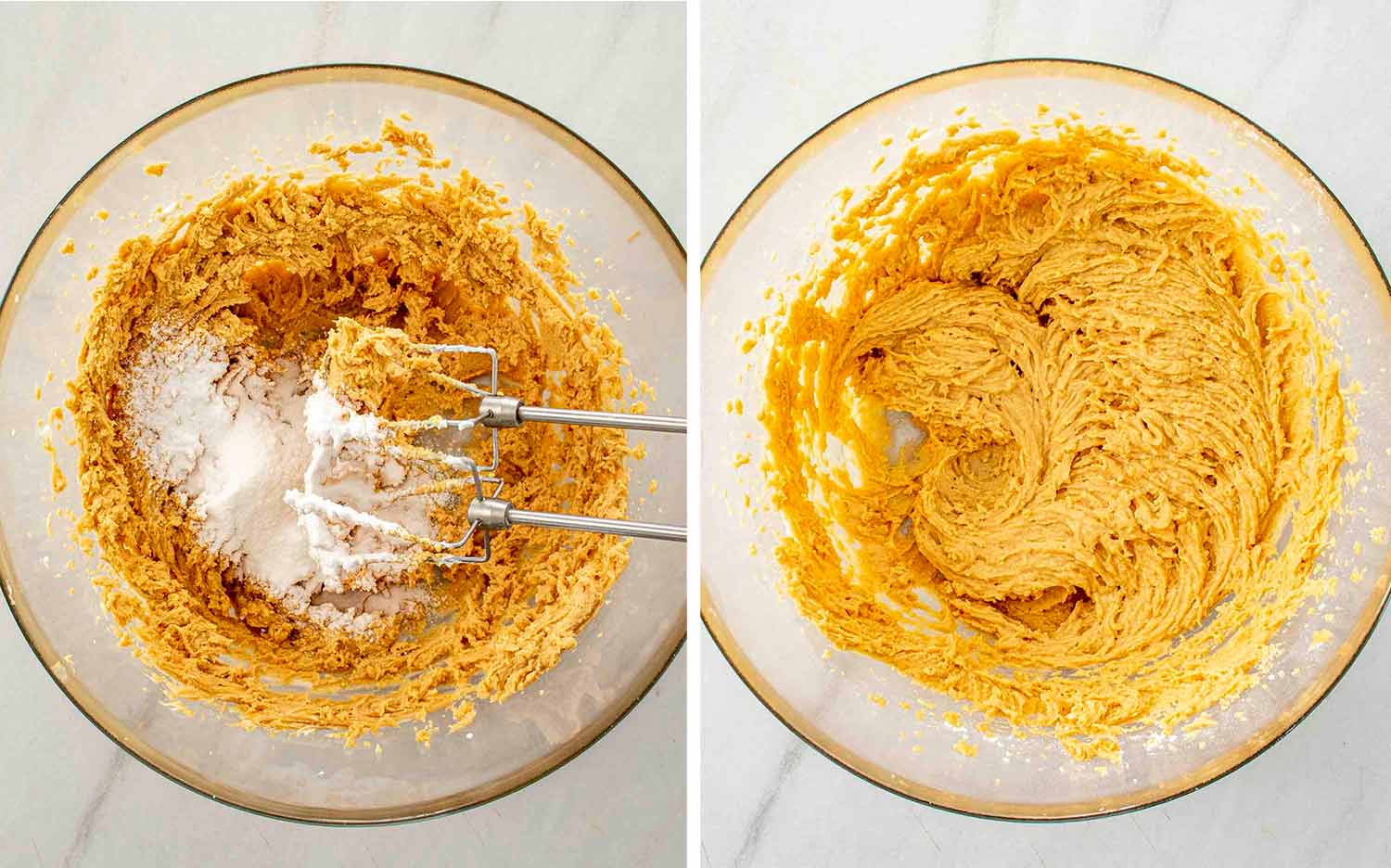 process shots showing how to make peanut butter pie.