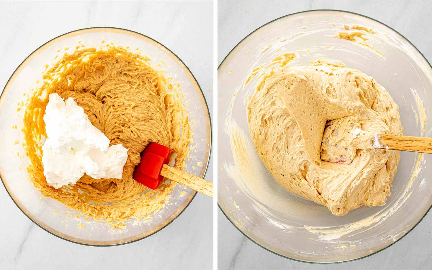 process shots showing how to make peanut butter pie.