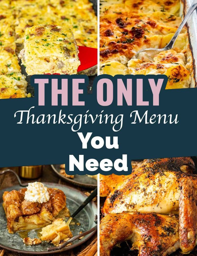 pin for thanksgiving menu.