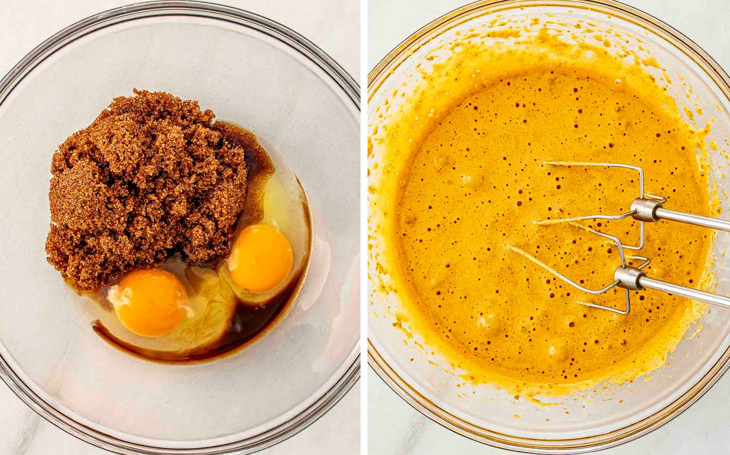 process shots showing how to make mocha fudge cookies.