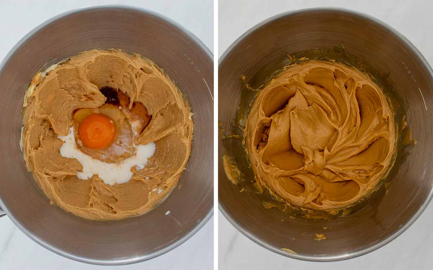 process shots showing how to make peanut butter blossoms.