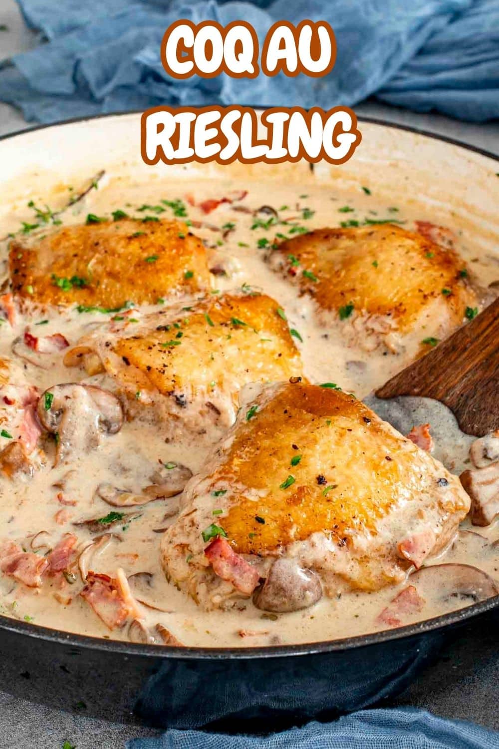 pin for coq au riesling.