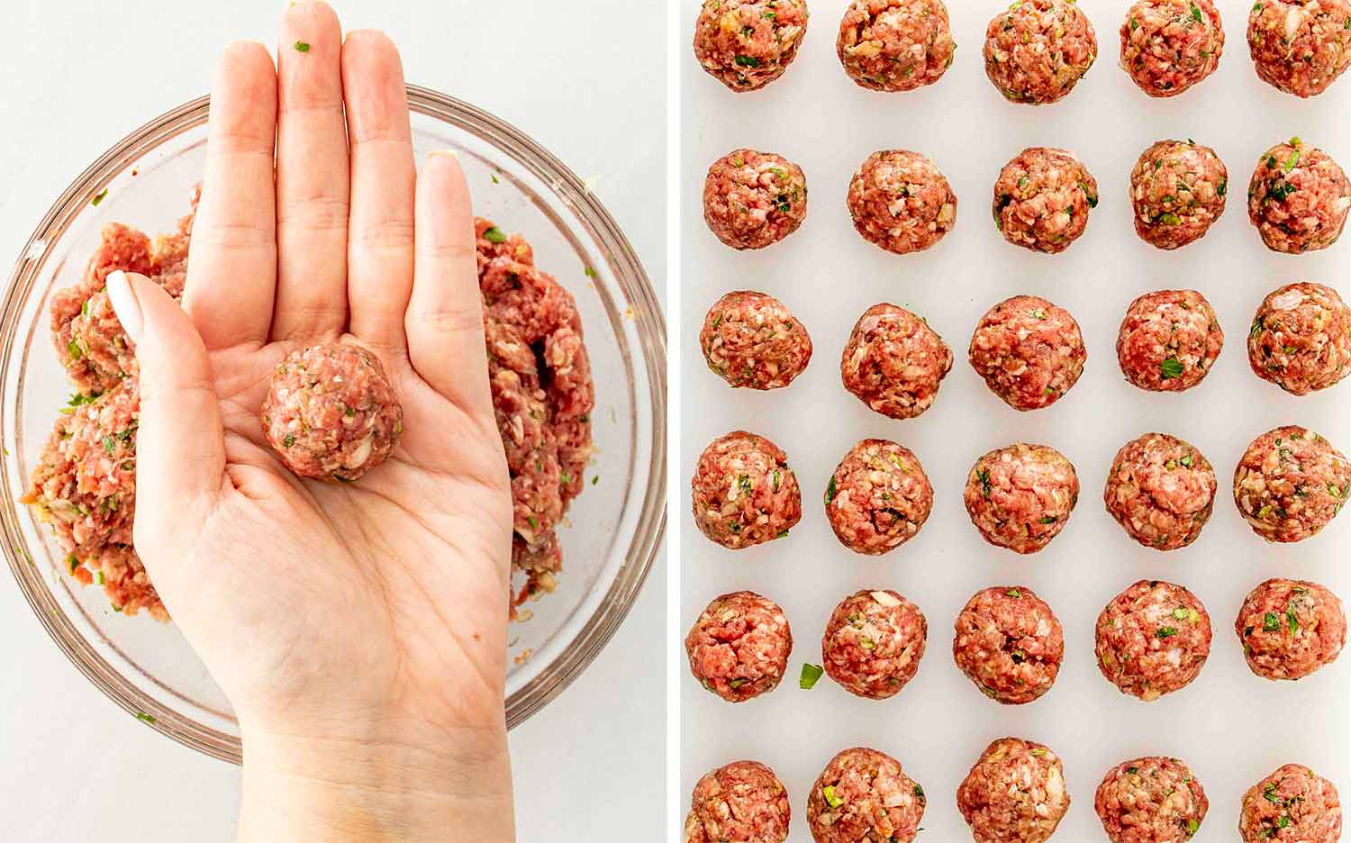 process shots showing how to make turkish meatball soup.