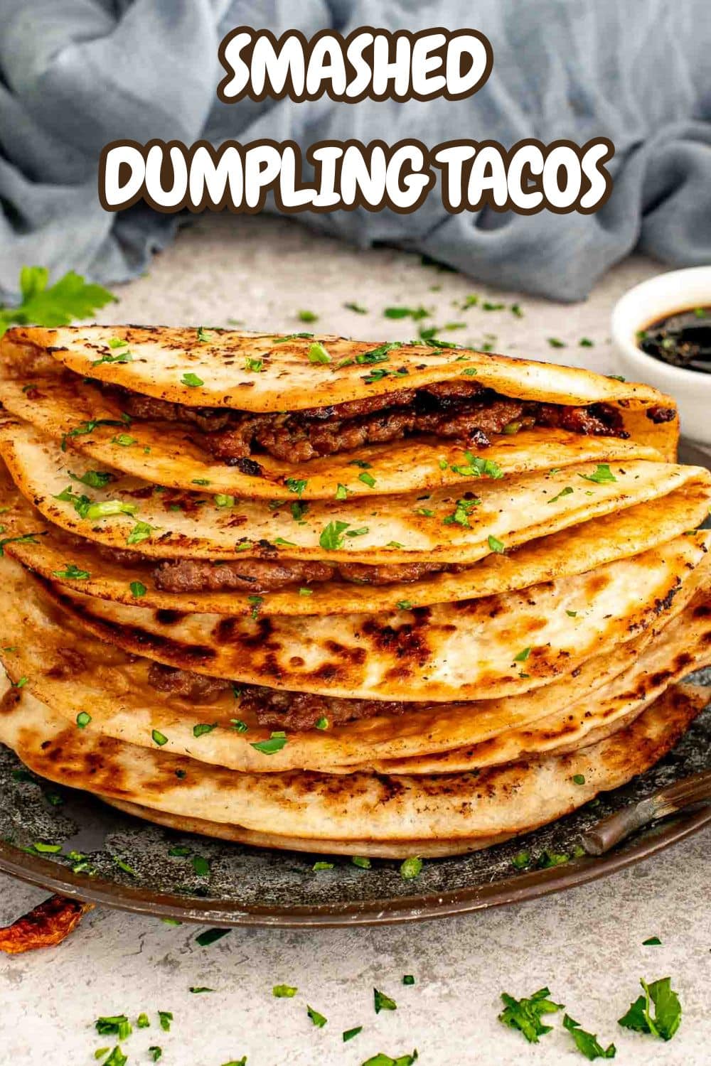 pin for smashed dumpling tacos.