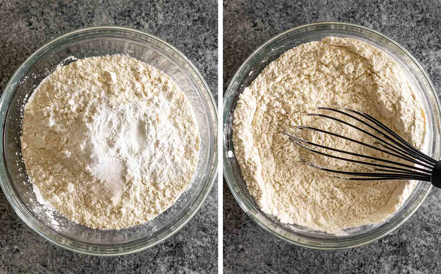 process shots showing how to make double chocolate chip cookies.