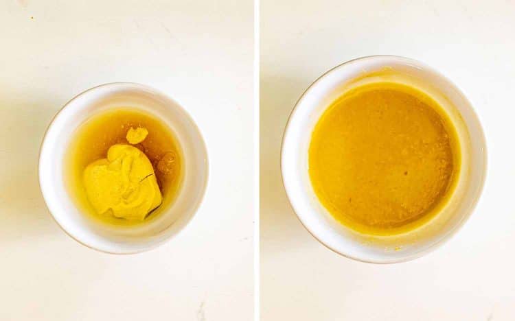 process shots showing how to make chicken with green beans and sweet potatoes.