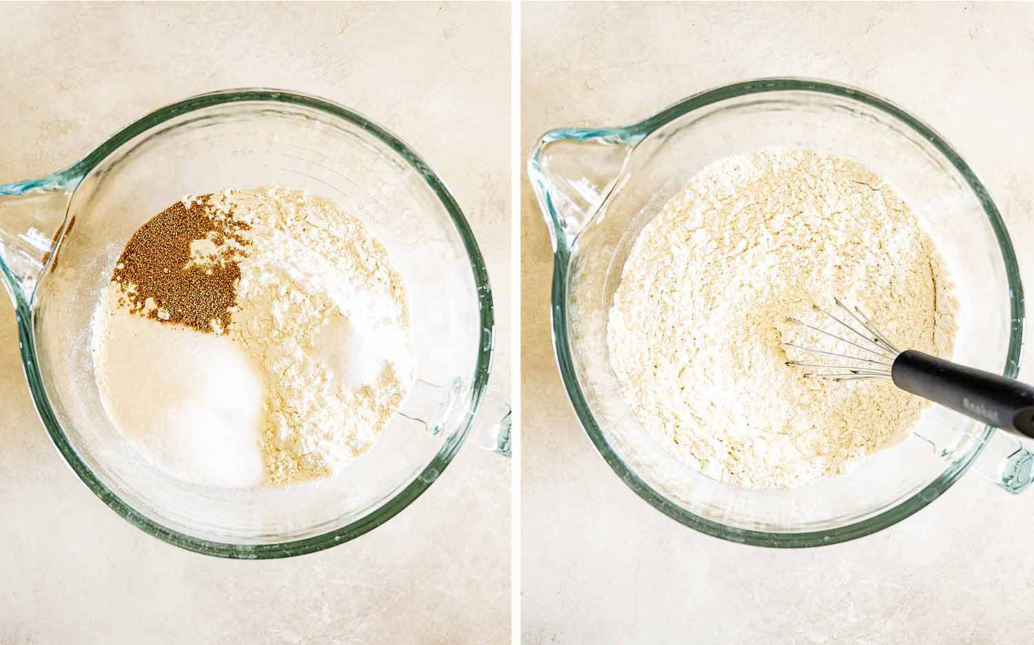 process shots showing how to make biscoff cinnamon rolls.